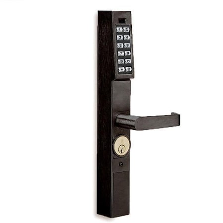 Alarm Lock Alarm Lock: Narrow Stile Lever - works w/ A/Rite Springbolt Latches 10B ALL-DL1200-10B1